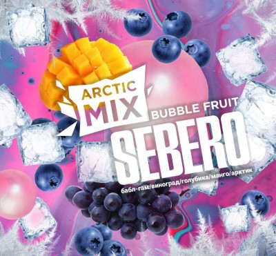 Табак для кальяна SEBERO  Arctic Mix с ароматом Bubble Fruit (Фруктовая жвачка), 30 гр.