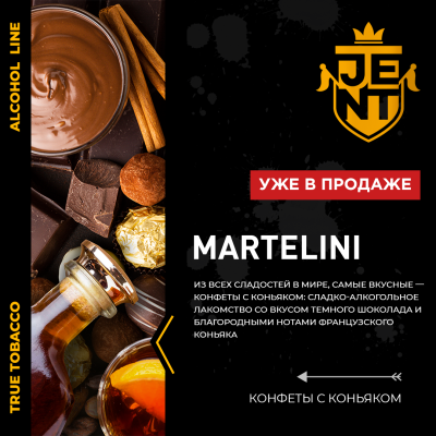 Табак для кальяна JENT Alcohol с ароматом Шоколад и коньяк (Martelini), 30 гр