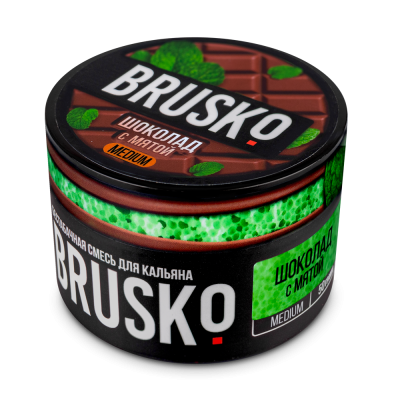 Brusko - Шоколад с мятой 50 гр. Medium