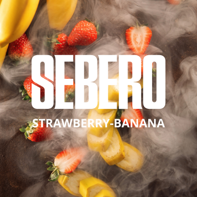 Табак для кальяна "Sebero" с ароматом "Банан-клубника", 200 гр.