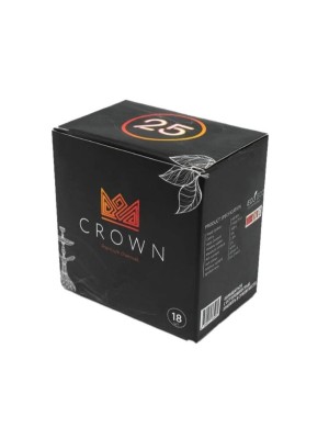 Уголь для кальяна Crown 18 шт (25 мм)