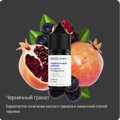 SOAK L - Blueberry Pomegranate (Черничный гранат)