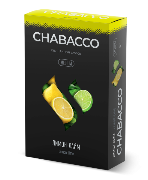 Chabacco - Lemon-Lime (Чабакко Лимон-Лайм) Medium 50g (НМРК)