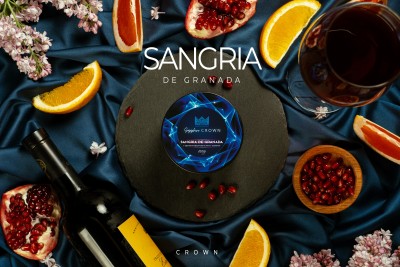 Табак для кальяна Sapphire Crown,с ароматом Sangria De Granada,100 грамм