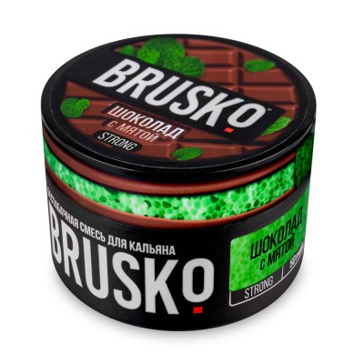 Brusko - Шоколад с мятой 50 гр. Strong
